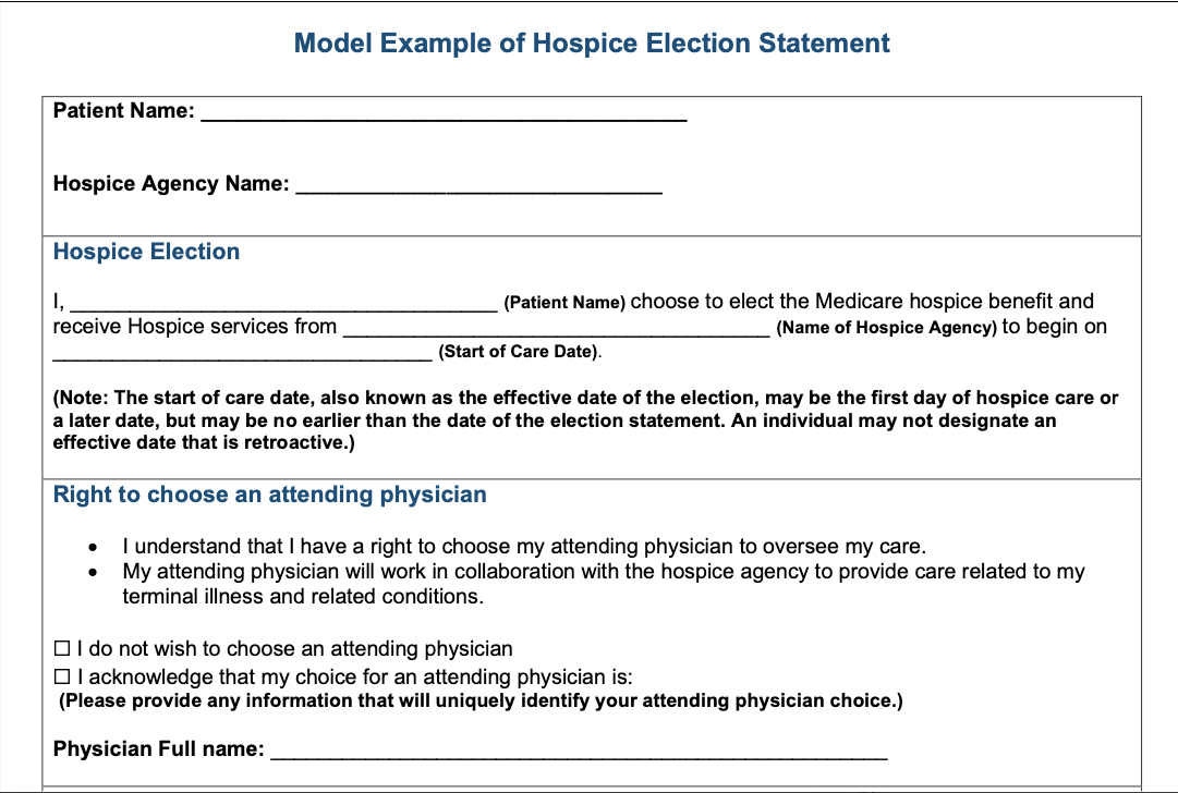 Use This Election Statement Updated 3/2024