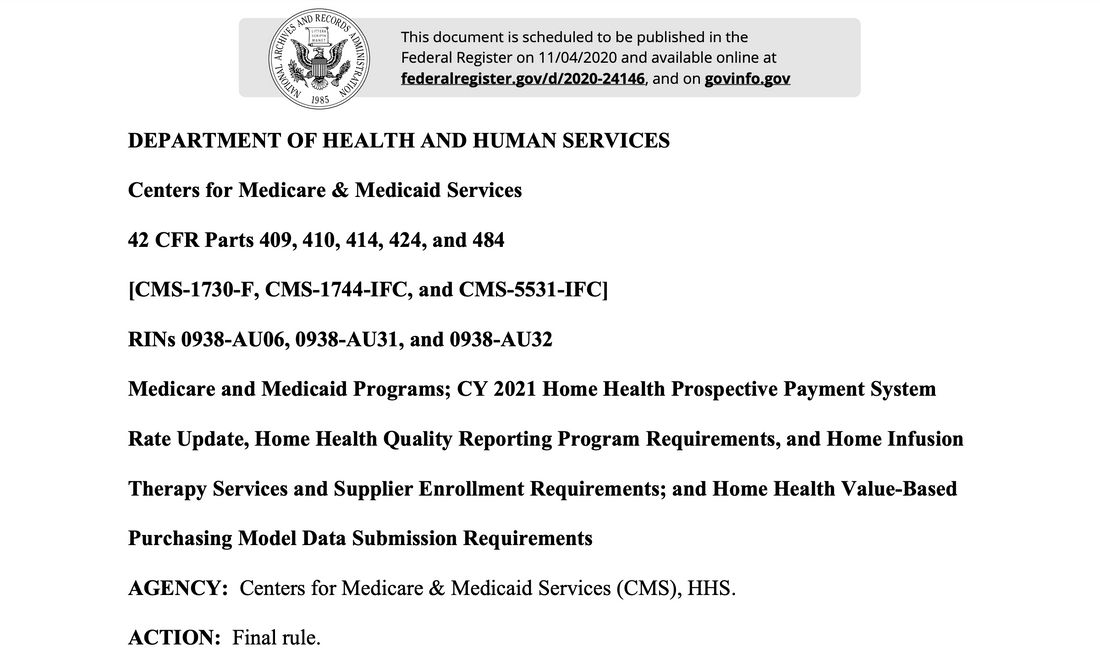 2021 Home Health Final Rule