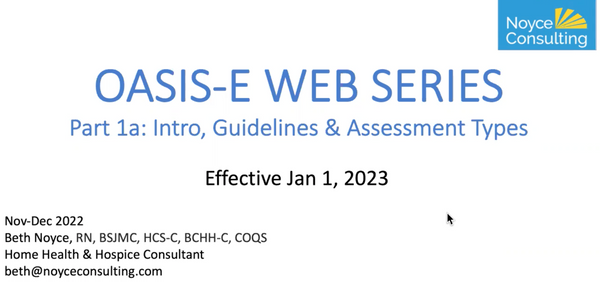 Outcome And Assessment Information Set Oasis-E Manual – XHYY
